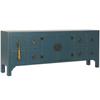 DKD Home Decor-TV Cabinet DKD Home Decor Fir Dark Blue MDF Wood 130 X 24 X 51 Cm