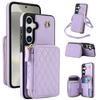 Crossbody Håndleddsstropp Etui for Samsung Galaxy S25 Ultra S24 FE S23 S22 Plus A14 A54 A15 A35 A55 Lommebok med Kortholder Deksel