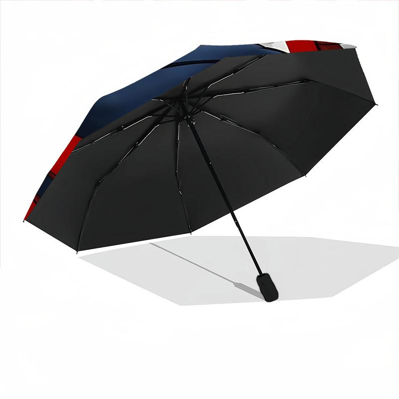 1PC SpiderMan - Custom Name Automatic Folding Umbrella - Compact 8-Rib Design, Durable Plastic & Iron, Daily Use S0106016