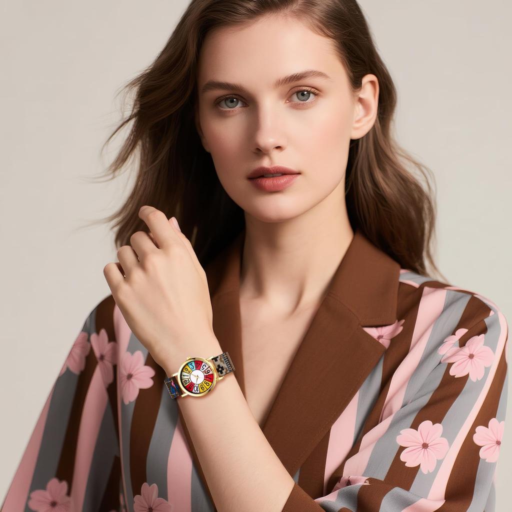 Böhmische Armbanduhr mit geflochtenem, verstellbarem Echtquarz-Analog, groß, leicht zu, stilvoll, niedlich und lässig, Tagesgeschenk für sie, Damenarmbandlänge,