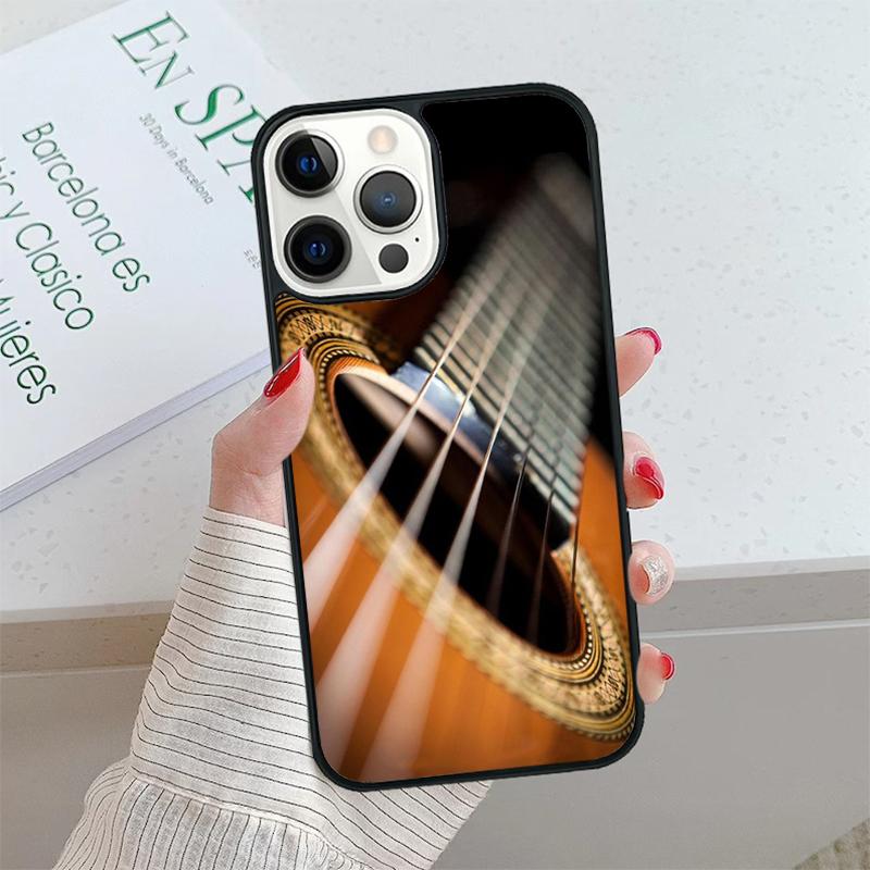 Musical Violin Guitar Phone Case cover For iPhone 17 Air 15 16 16e 14 13 Pro Max Fundas 12 11 Pro Max PLUS 7PLUS mobile