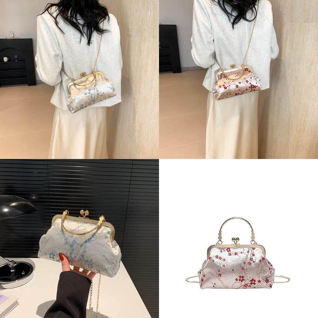 2024 Spring Fashion Retro Casual Shoulder Bag Vintage Crossbody Bag Blue Red