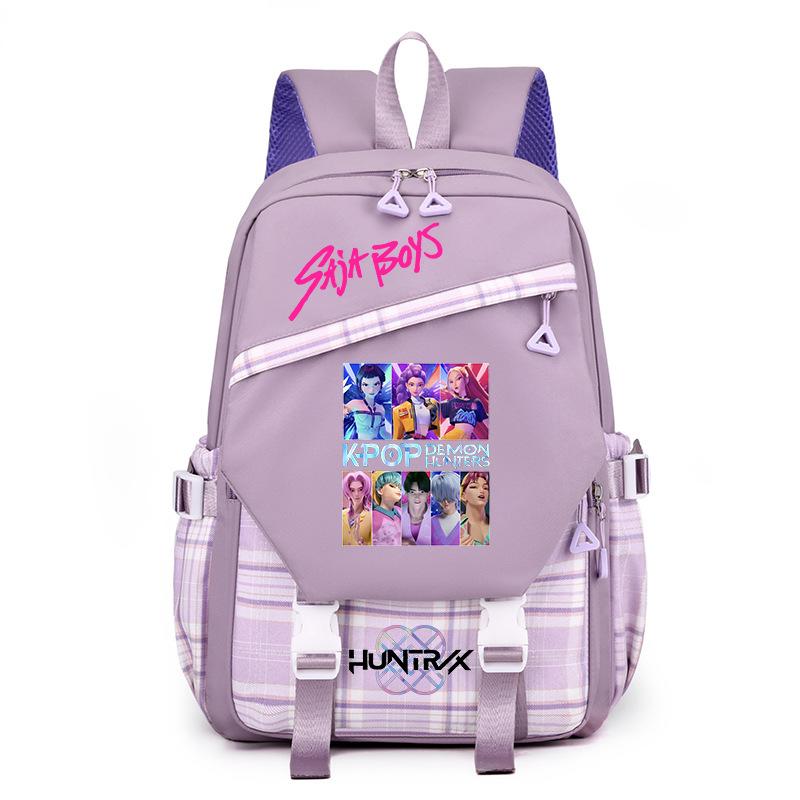 Sac à dos étudiant K-Pop Anime Dessin animé Imprimé Campus Haute Valeur Léger Décontracté