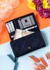 Women's Leather Wallet R-N22-ZPT-7354 D.Blue
