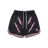 American Street Basketball Quick-Dry Mesh Shorts - Above Knee, Embroidered, Four-Point Design for Training & Fitness