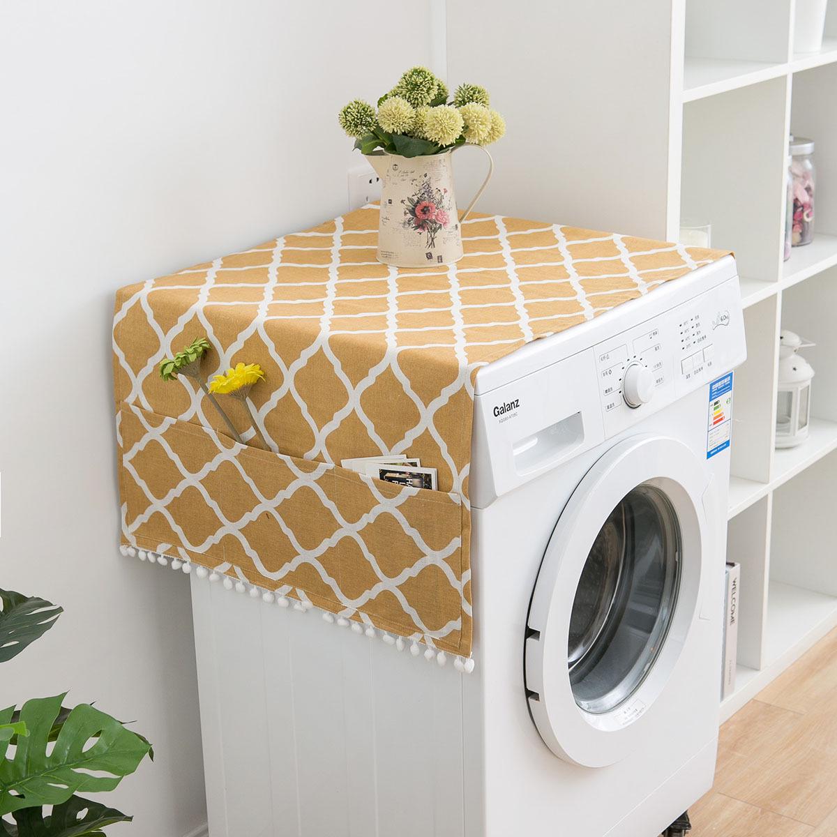 

BEPAN Microwave Oven Covers Refrigerator Cover Cloth Single Door Refrigerator Dust Cover Drum Washing Machine Cover Cloth 30x90cm