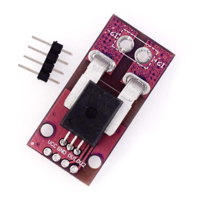 50A Hall Current Sensor Module Linear Analog AC DC 3.3V-5V ACS758 ACS758LCB-050B 100B-PFF-T For Arduino RC Model Connector