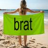 Sänger C-Charli XCX B-BRAT Handtuch Strandhandtuch Übergroß Schnelltrocknendes Handtuch Saugfähig Weich Schwimm-Strandhandtücher für Männer Frauen