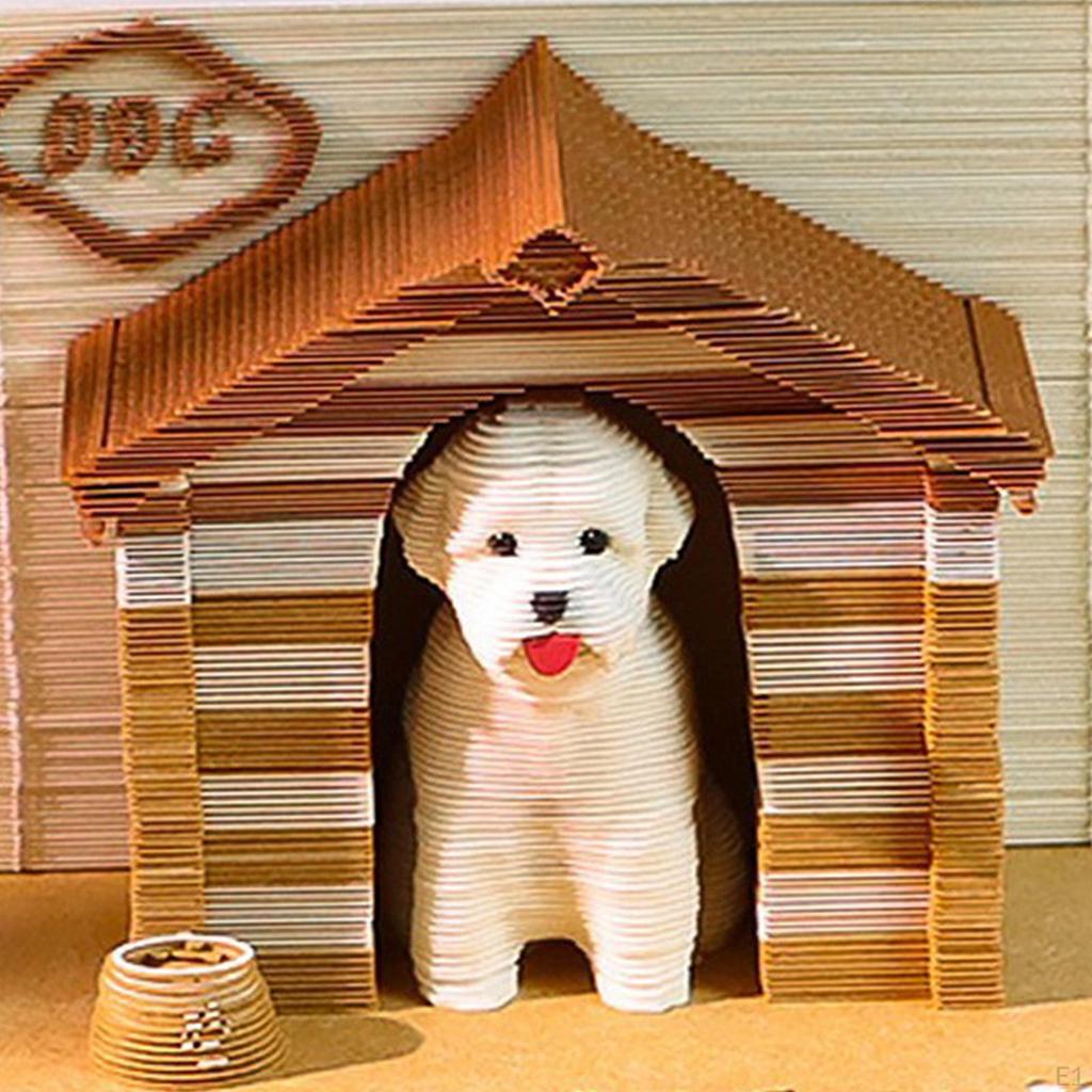 3D Memo Pad Notepad Paper DIY Carving Art Craft 240 Page Post Notes for Valentine's Day