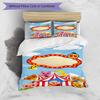 3pcs Duvet Cover Set (1*Duvet Cover + 2*Pillowcase, Without Core), Plim Plim Print Bedding Set, Bedroom Decor, All‑Season, Gift