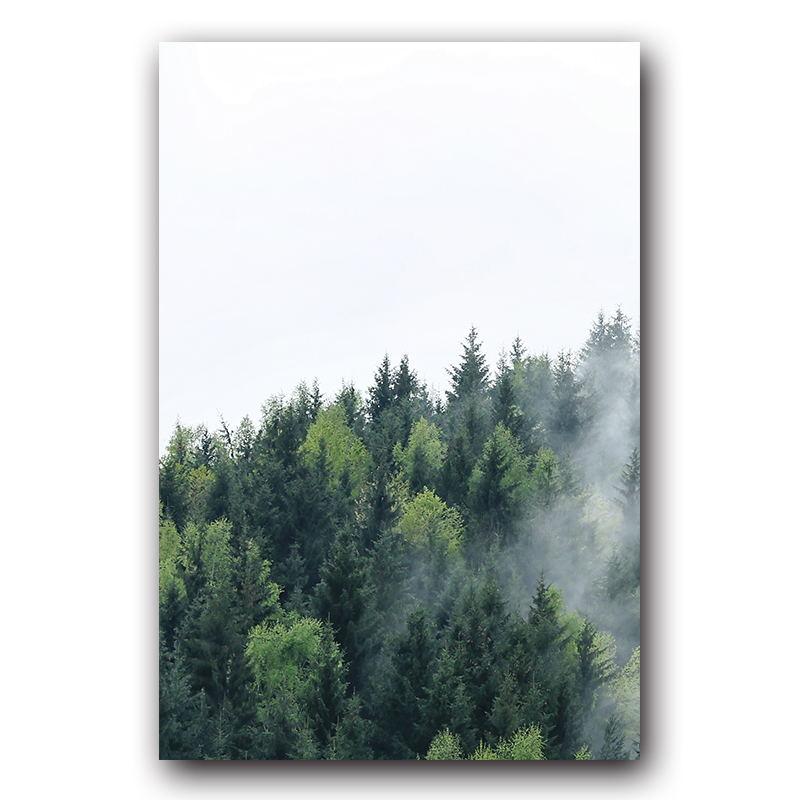 

Украшение лес пейзаж стены книги по искусству холст плакат и печать холст живопись декоративная картина скандинавская гостиная домашний декор 30x40cm No Frame