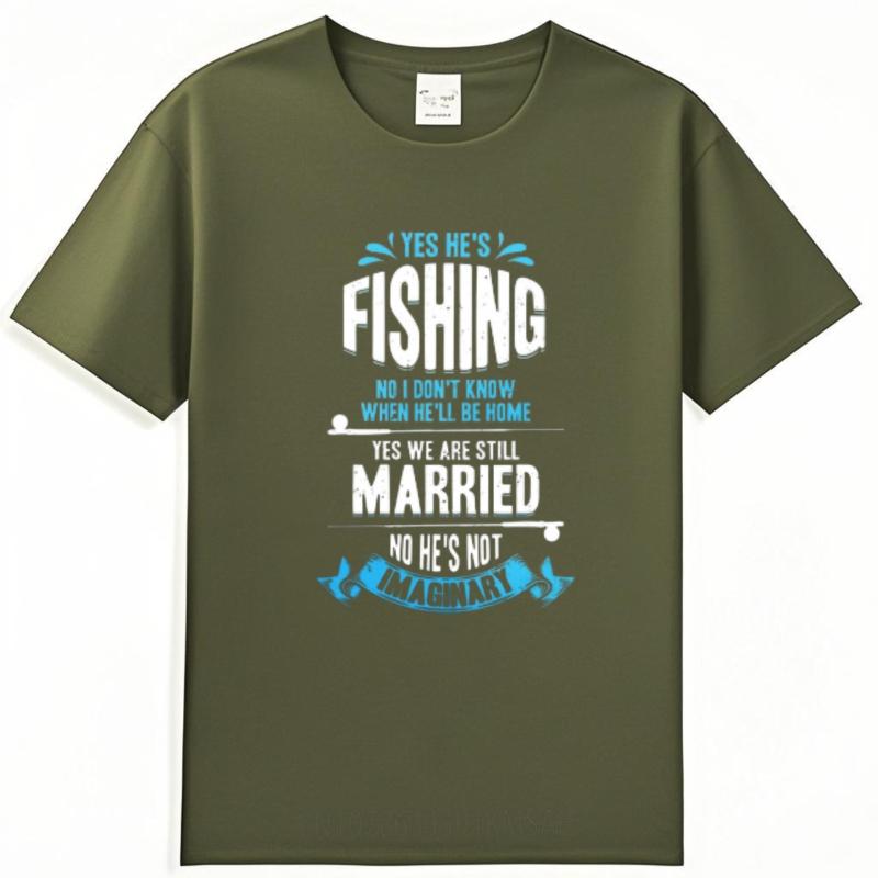 Relaxed Fit For Her Oneck T Shirt Plus Size Yes Hes Fishing No I Dont Know When Hell Be Home Yes We Are Still Married No Hes