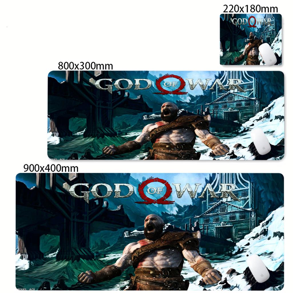 Mouse Pad God of War Xxl Mousepad Gaming Accessories Keyboard Computer Carpet Game Desk Mat Pc Large Gamer Cabinet Table Mats
