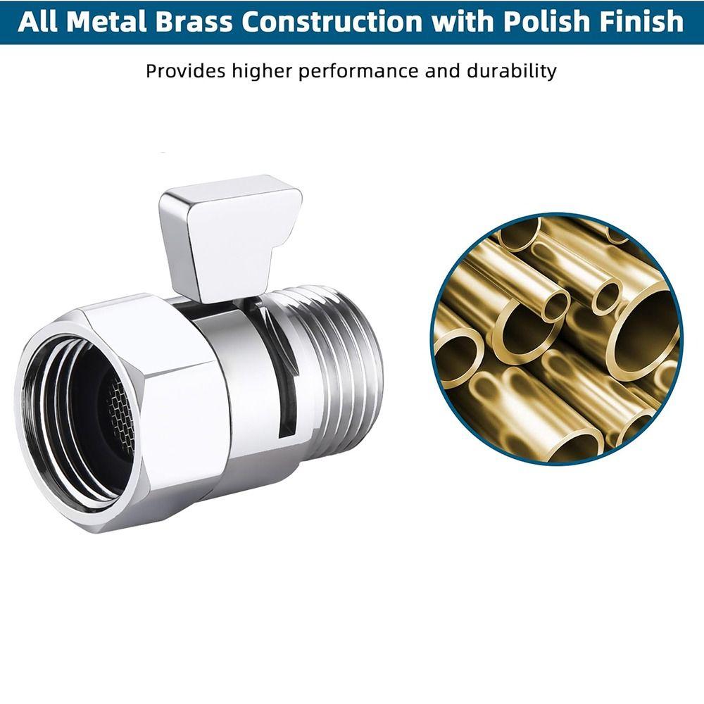 G1/2 Shower Flow Control Valve Brass Water Flow Control Valves  Handheld Shower Head