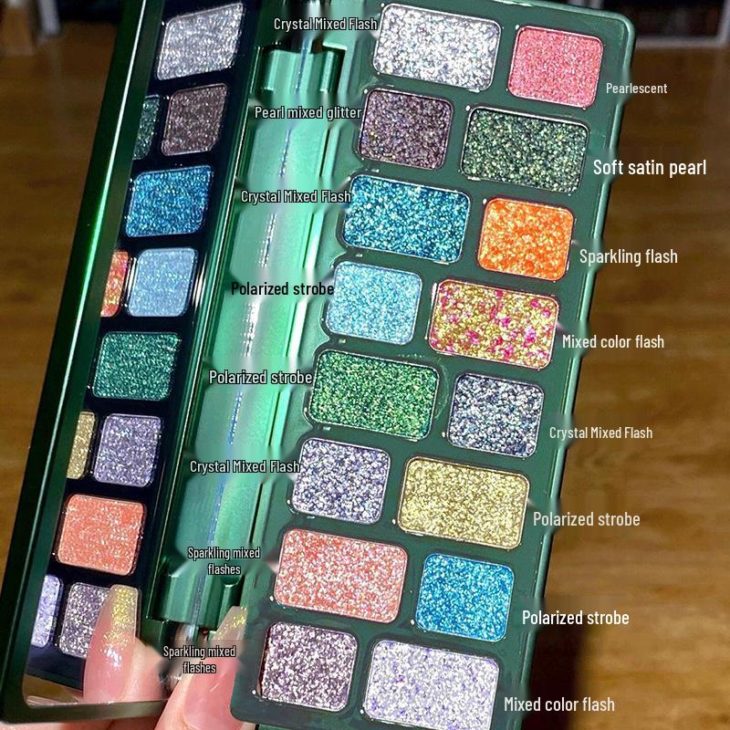 Sweet Desire Color-Changing Dragon Eyeshadow Palette: Matte & Pearlescent Smoky Lime Shades