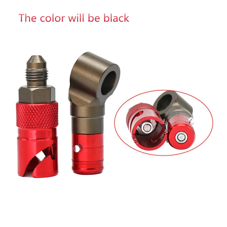 3 AN Black Aluminum CNC Quick Release Dry Brake Line Coupling Fitting Adapter