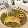 1PCCat Star Office Round Area Rug,  Mat Suitable For Office, Under Office Chairs Bedroom Living Room Home Decor, Room Deco