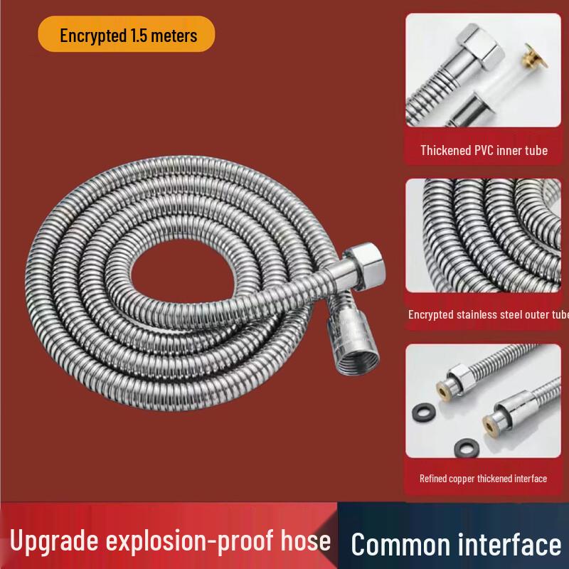 

LANGZHIWEN Stainless Steel Braided Shower Hose