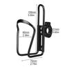 Bicycle Handlebar Water Bottle Holder, Aluminum Frame Mount Bracket with Clip, Practical Water Cage Accessory for Mountain and Road Bikes
