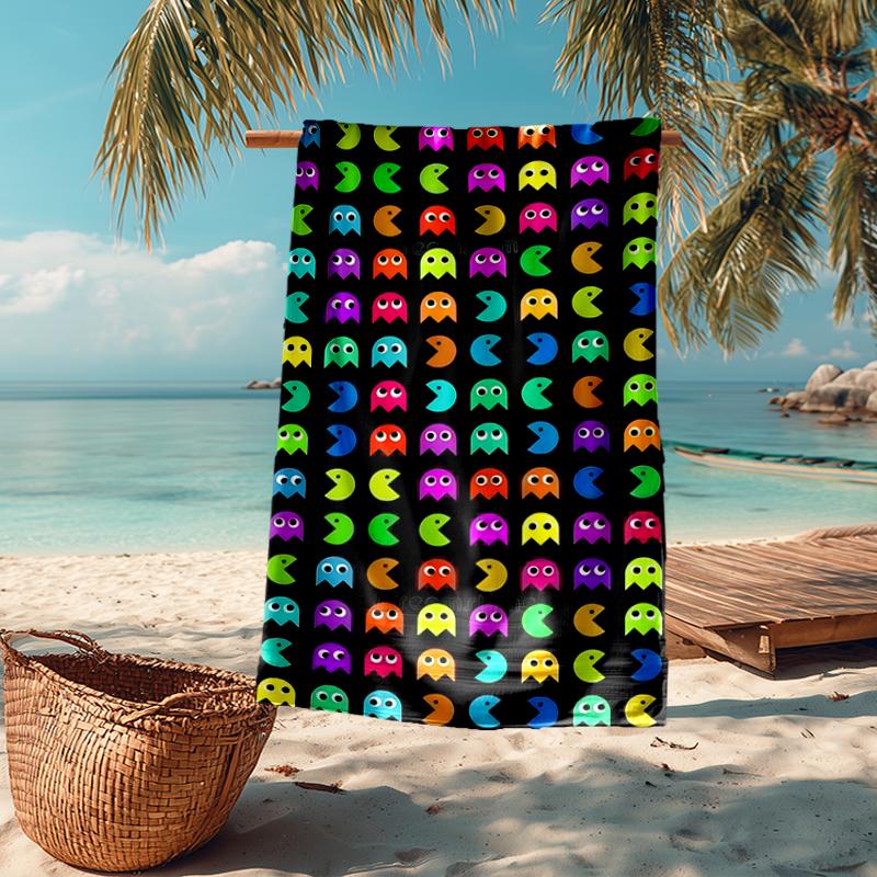 Pixel Game Fashion Beach Towel: Ideal for Summer Adventures Soft, absorbent and quick drying suitable for swimming and bathing