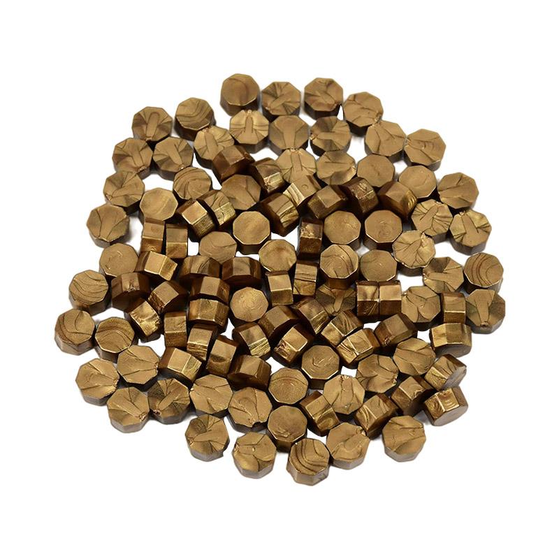 100Pcs/Bag Retro Wax Seal Colored Wax Beads DIY Scapbooking Octagon Sealing Stamp for Envelope Letter Wedding Party Invitation