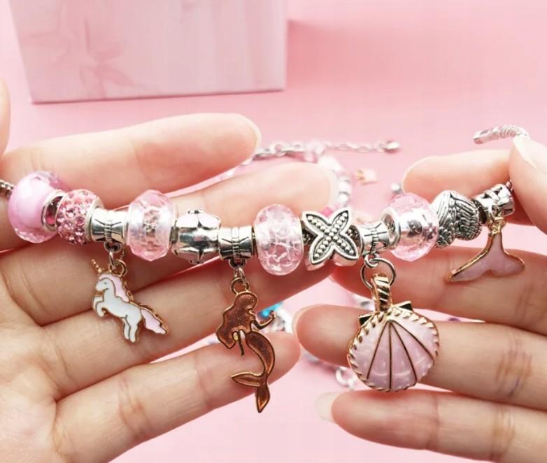 KIT FOR MAKING BRACELETS FROM CHARMS JEWELRY - 66 Pcs.