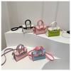 Elegante Mini Borsa a Spalla Coreana per Bambini con Design Trendy Color Block per Bambini