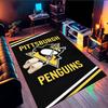 Penguins Heart Logo Art Area Rug Suitable for Indoor And Outdoor,Carpets for Kitchens, Homes, Offices, Living Rooms,Home Decor,Christmas Gift