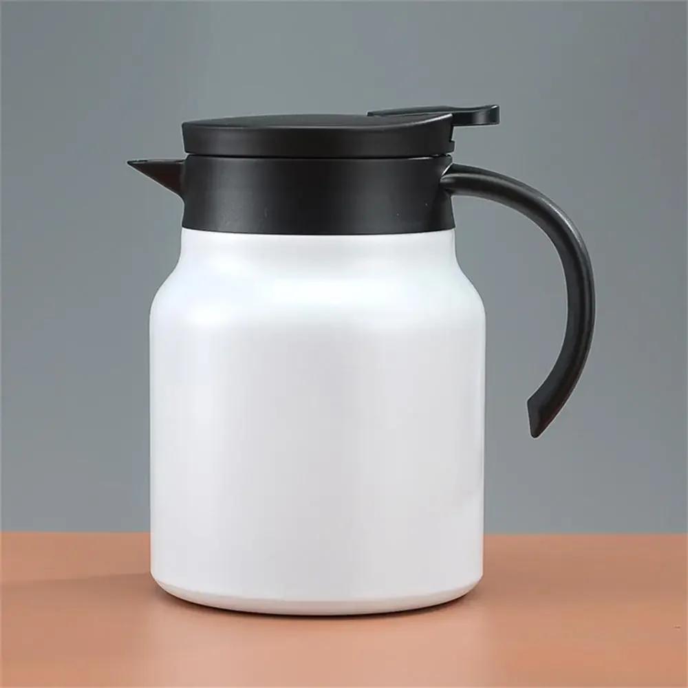 Stainless Steel Heat-preserving Thermos Pot | 1000ml Large Capacity Portable Coffee/Stewing Teapot for Home & Office