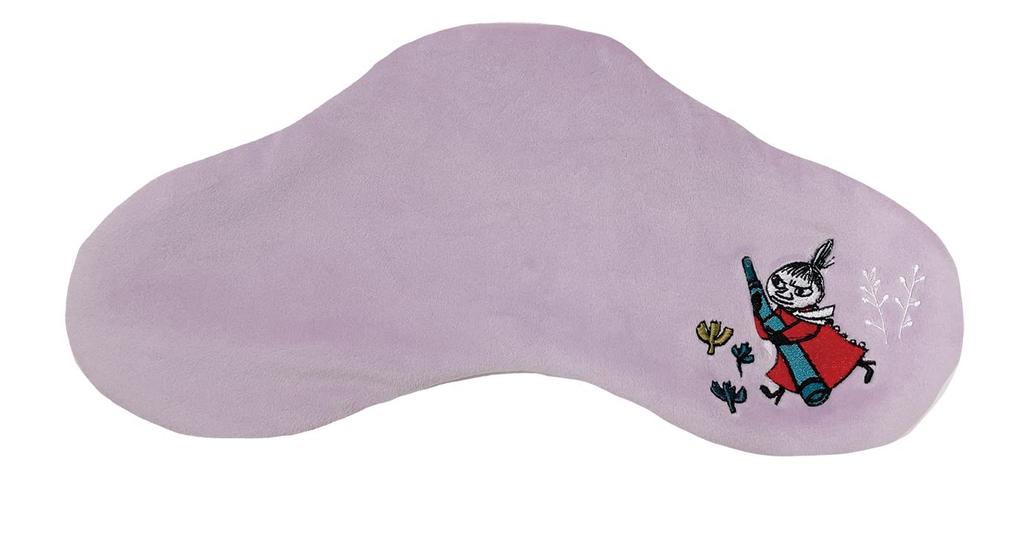 Honyarado Moomin Large Eye Lavender with X X Pillow, Blend, Cover, Wide, Microwave-Safe, RLK38582, Purple, Size Approx. W24.5 D11.5 H7.5
