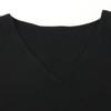 FOXEY 36378 Black V-neck knit top with lace sleeves tops 40 blackUsed
