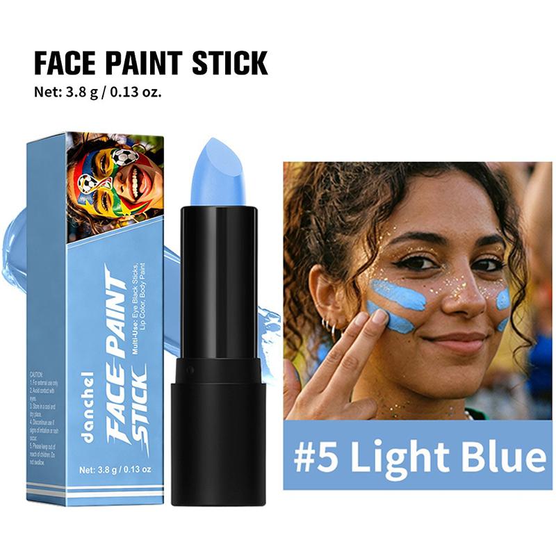 Stick Colore Vivace per Pittura Facciale da Tifoso Sportivo Crayon per Tatuaggi sul Corpo Artistico Portatile Impermeabile Trucco per il Giorno della Partita Multicolore Forniture per Feste