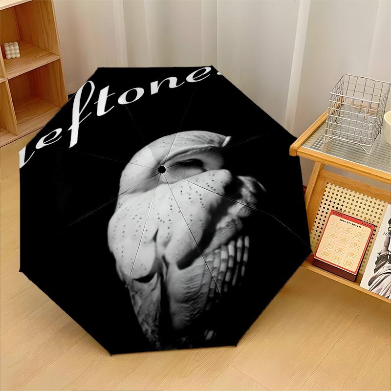 Deftones Winddichter Automatischer 8-Rippen Faltbarer Regenschirm Tragbarer Outdoor-Sonnenschirm