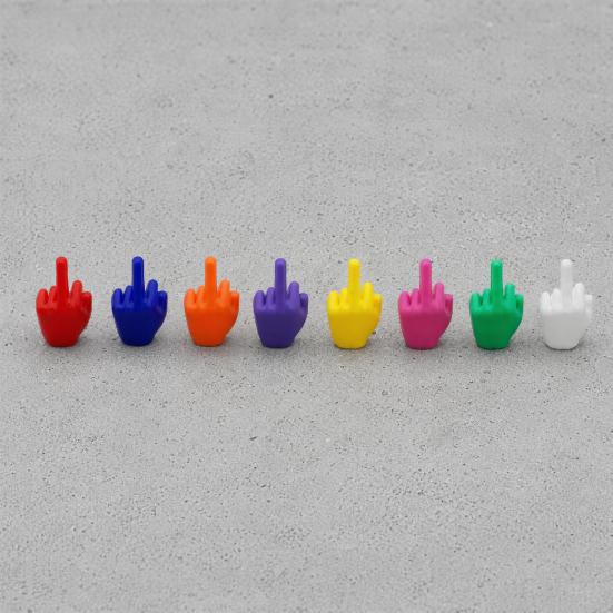 Sarcastic Desk Accessories Mini Middle Finger Figurine, Tiny Hand Decor, Funny Gag Gift for Adults, Unique Party Favors Adults Colorful Novelty Prank