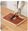 Wenge Wood Grain Double-Sided Cutting Board with Stand and Sharpening Stone, Mold-Resistant Plastic Back