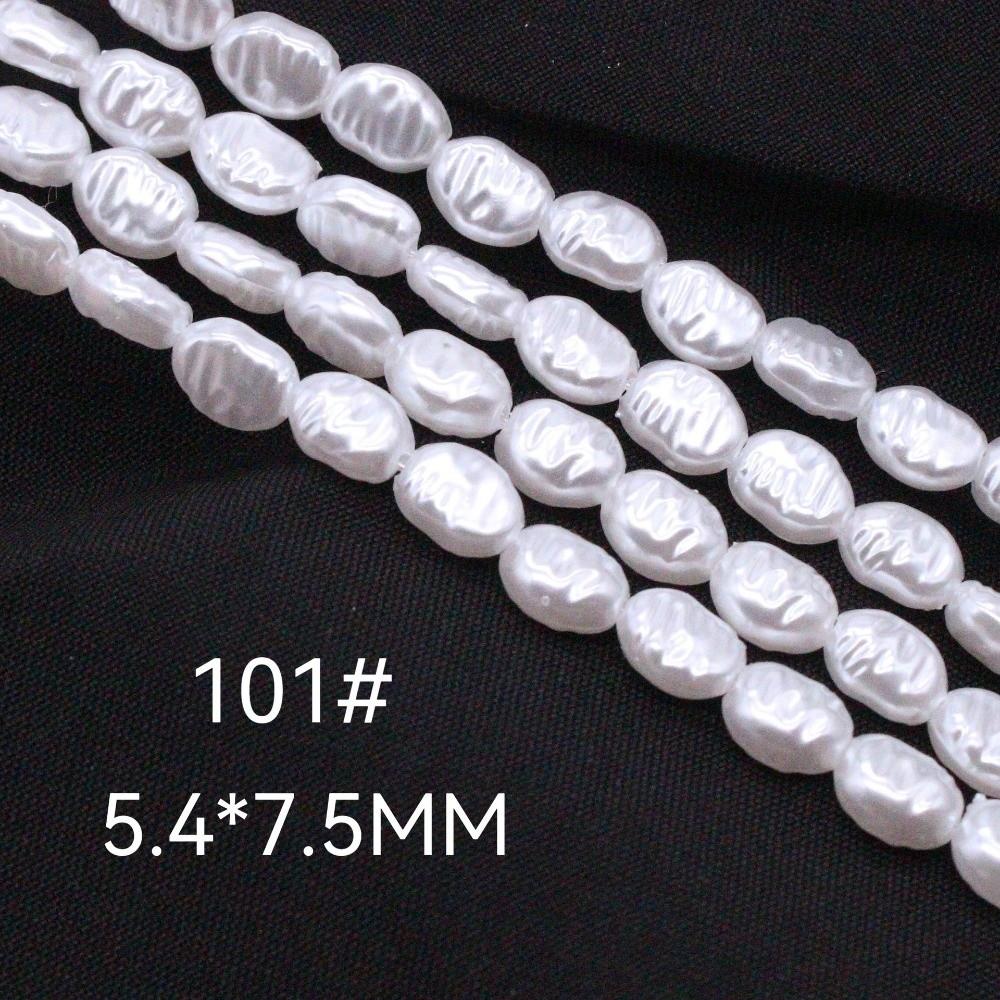 4.5-7.9mm Imitation pearl Irregular Shape Baroque Style Semi-Finished Beads ABS Irregular Pearls Earrings Making