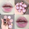 Diamond Crystal Glitter Lip Gloss Matte Red Brown Lip Tint Cute Cat Ring Lip Gloss Moisturizer Non Stick To Korean Make Up