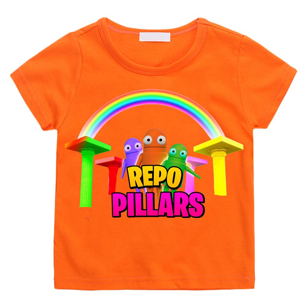 R.E.P.O. Game Print Cute Soft T-shirt Cartoon 100%Cotton Comic Tee-shirt O-neck Camisetas TeesTop Clothes Casual Versatile Soft
