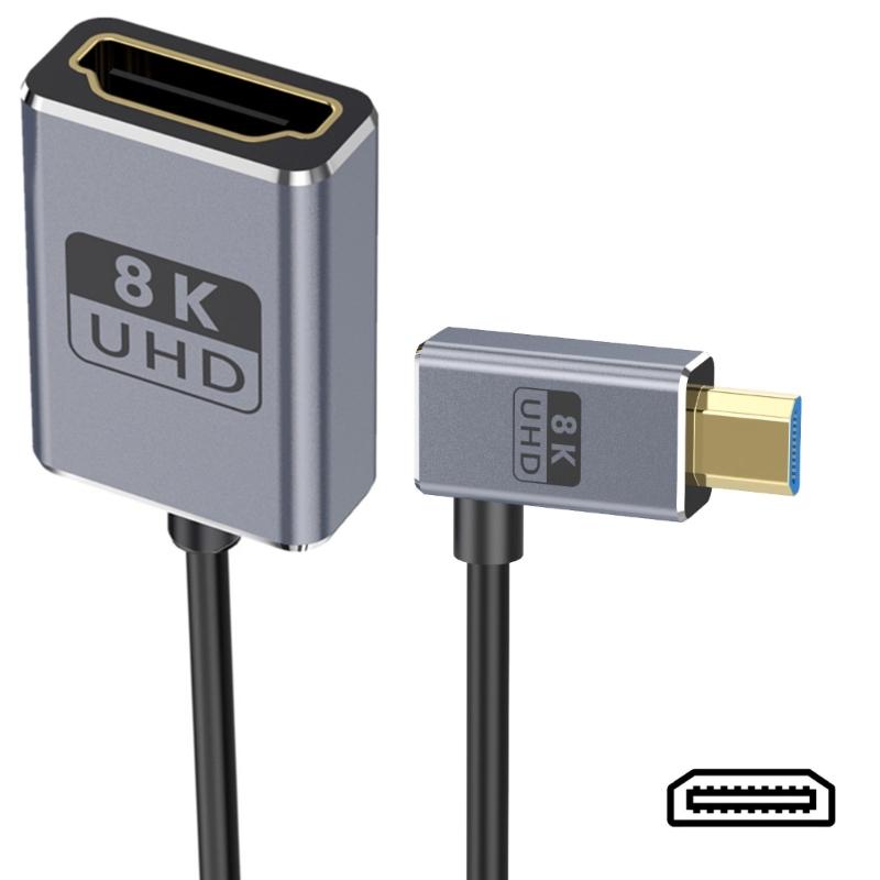 2.1 version 8K60hz Cable Microed to Standard 48Gbps Fast Speed Dynamic Support 4K120Hz Coaxial Design Flexible Cord