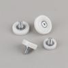 Smooth Sliding Drawer Bearing Pulley 4Pcs with Screw M6 External Thread Wear Resistant Wheels for Closet Cabinet Moving