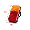 2PCS Truck Tail Light Reflectors Brake Lights 10LED Trucks Caravans Trailers Rear Tail Lights Lamps Turn Signal Indicator Stop