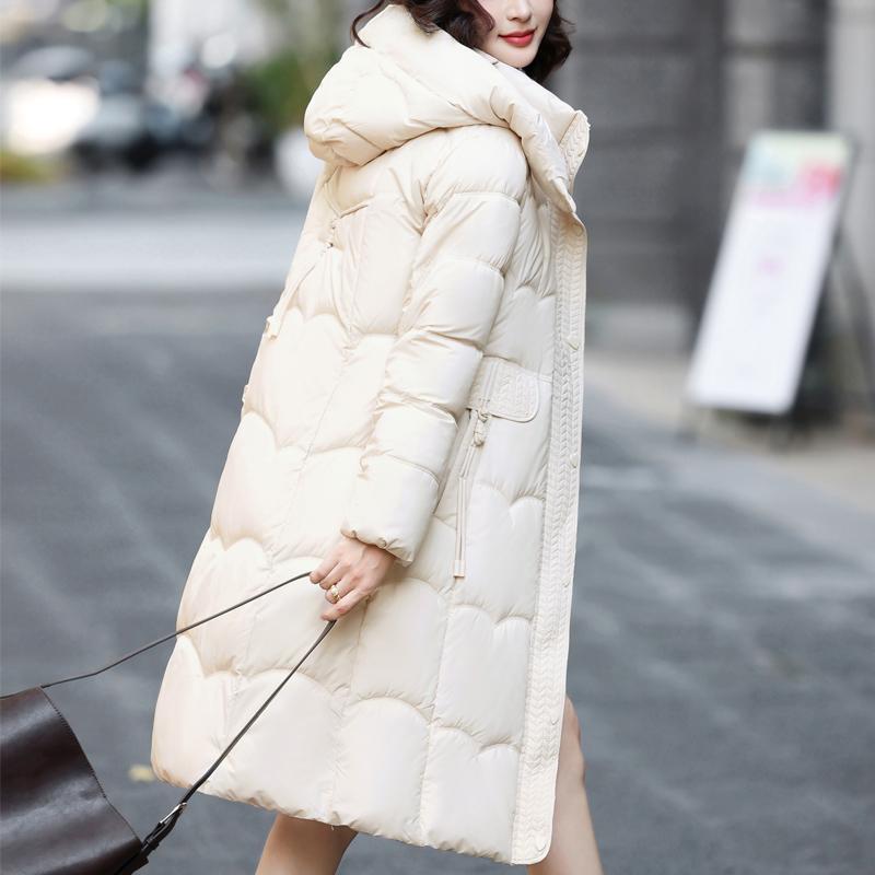 Fashion Woman Parkas Winter Long Coats Hooded Thick Warm Overcoat Women's Jackets
