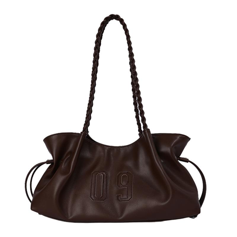 Simple Lady Casual Shoulder Bag with Large Capacity Underarm Tote Bag