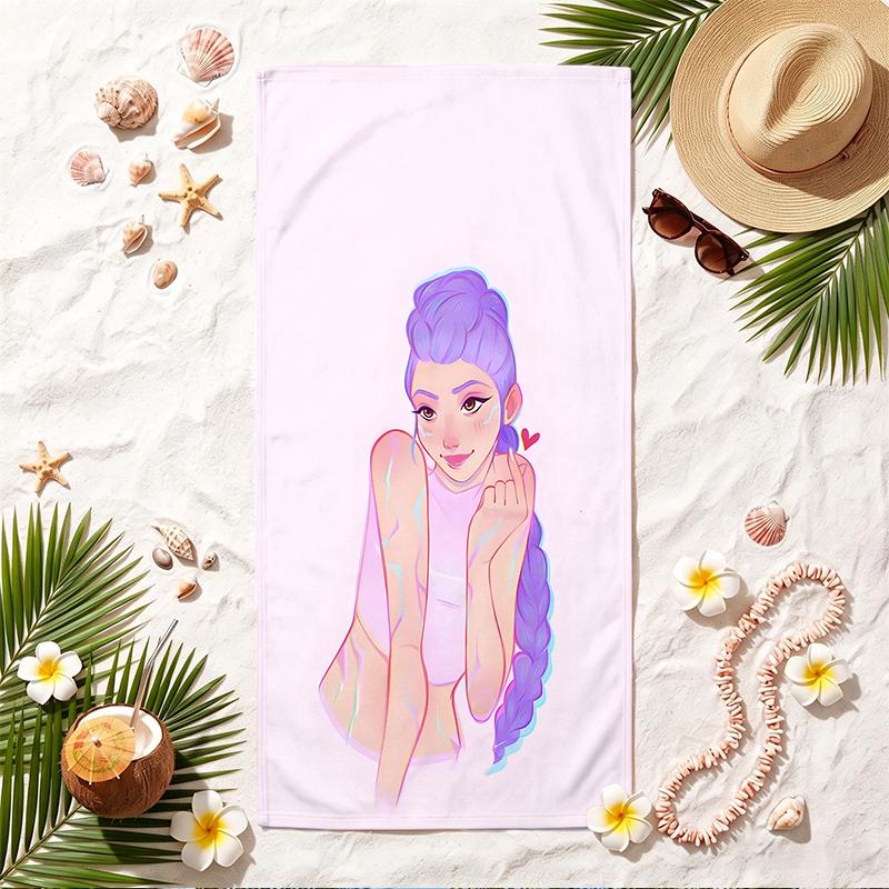 Rumi Soft Beach Towel Stylish Beach Pool Towel for Summer Seaside Vacation Travel