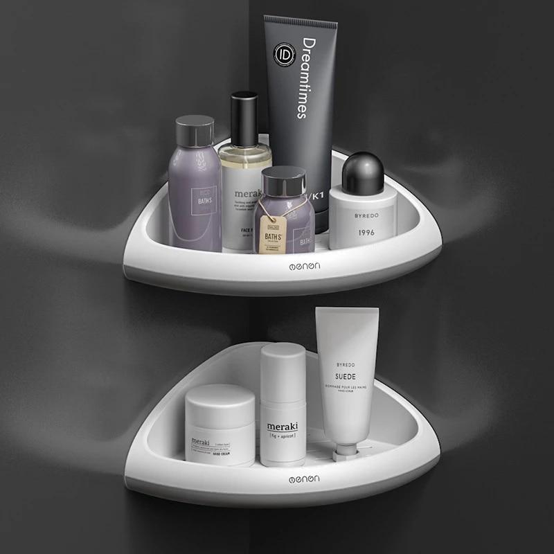 Buy Bathroom Organizer Shelf Wall Mounted Triangular Corner Shelf Shampoo Cosmetic Storage Rack Kitchen Shelf Bathroom Accessories At Affordable Prices Price 15 Usd Free Shipping Real Reviews With Photos Joom