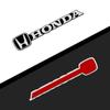 3D Car Styling Sticker Aluminum Emblem Interior Speaker Audio Badge For Honda Fit Mugen Insight Type S R VTEC Modulo Vezel SiPilot Fit XRV CRV HRV Dio