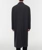 Musinsa Standard Wool Blend Big Daddy Double Maxi Coat [Dark Grey]