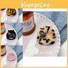Schattige haarclip in Japanse stijl met kattenmotief, gemaakt van acetaat, voor vrouwen, verkrijgbaar in zwart schildpadpatroon en diverse kleurrijke varianten.