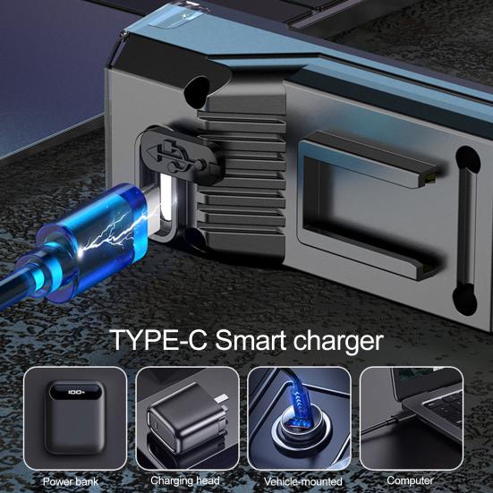 Vodotěsné režimy Světlomet na kolo Nastavitelný Dobíjecí USB Univerzální MTB Silniční Horské kolo Noční jízda LED Přední světlo