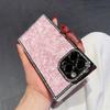 Luxus Diamant Aurora Muschel Muster Gerade Kante Hülle Für iPhone 16 15 14 13 Pro Max Plus Beschichtung Rüstung Ästhetisch Bling Abdeckung